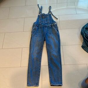 Silver Jeans Co Overalls women L26 Denim Slim Straight‎ Leg Adjustable Farm Girl